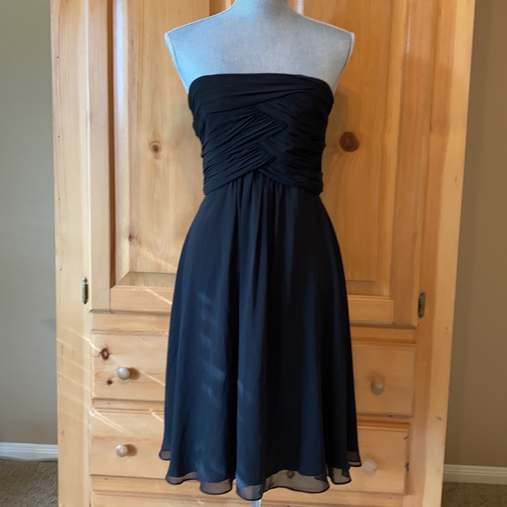 NWT WHBM Black Cocktail Dress 4 - Picture 2 of 8